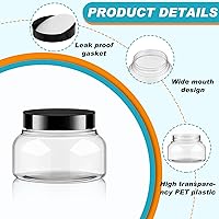 Tessco 24 Pack Plastic Jars with Lids 8oz — image 3