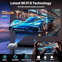 ANSFIL Google TV 1080P Portable Projector — image 6