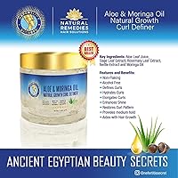 Nefertiti's Secrets Aloe Vera & Moringa Oil Curl Definer Gel 16oz — image 3