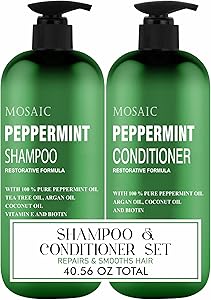 Mosaic Peppermint Oil Shampoo and Conditioner Set, 20.2 FL Oz Review