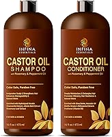 INFINA ESSENTIALS Castor Oil Shampoo and Conditioner Set 16oz — image 9