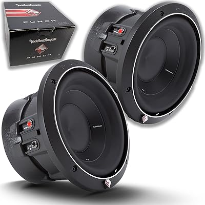 Rockford Fosgate P2D2-8 8″ Punch 1000W 2-Ohm DVC Subwoofer