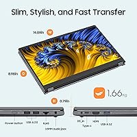 EYY Yoga 3200U 2-in-1 Laptop, 16GB RAM, 512GB SSD, 15.6″ FHD — image 7