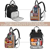 JCDOBEST Insulated Lunch Bag Backpack with USB Port, 15.6 Inch Laptop Compartment — image 5