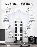 JACKYLED Power Strip Tower with 20 Outlets and 6 USB Ports — image 5