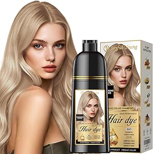 Joyful Young Natural Hair Dye Shampoo 3 IN 1, Champagne Blonde Review