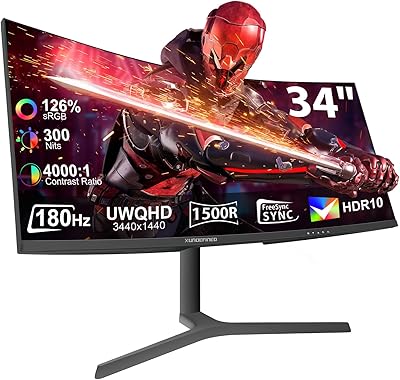 XUNDEFINED X34U180A 34″ Curved Ultrawide Monitor