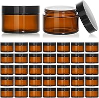 KEYWING 1oz Amber Glass Jars, 36 Pack — image 1