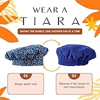 TIARA 2-in-1 Luxury Shower Cap — image 3