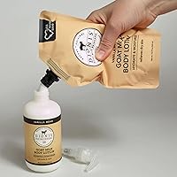 Dionis Goat Milk Skincare Body Lotion 16.9oz Vanilla Bean Refill Pouch — image 3