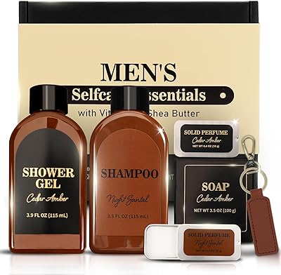 Body & Earth Men's Cedar and Santal Bath Set