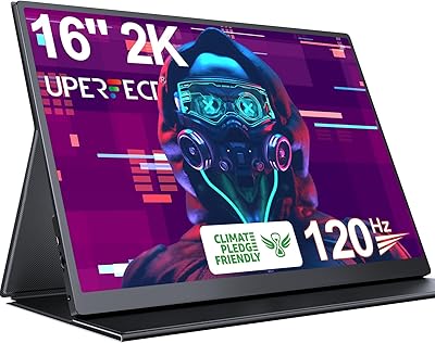 UPERFECT 16″ 2K Portable Gaming Monitor