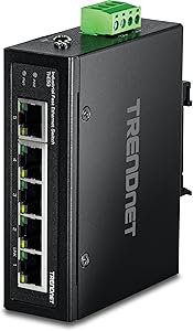 TRENDnet TI-E50 5-Port Industrial Fast Ethernet DIN-Rail Switch