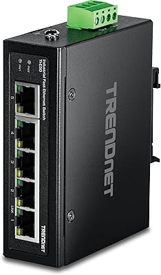 TRENDnet TI-E50 5-Port Industrial Fast Ethernet DIN-Rail Switch