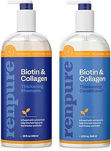 Renpure Biotin & Collagen Thickening Shampoo and Conditioner Set, 24oz Review