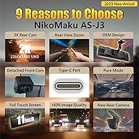 NikoMaku AS-J3 Mirror Dash Cam — image 2