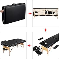 Yaheetech Massage Table 28 inch, Black — image 6