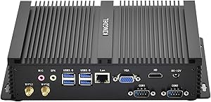 KINGDEL NC3000 Fanless Industrial Mini PC, Core i7-8565U, 16GB RAM, 512GB SSD