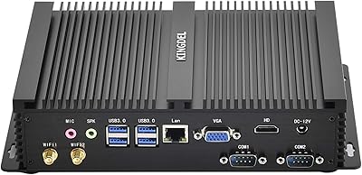 KINGDEL NC3000 Fanless Industrial Mini PC, Core i7-8565U, 16GB RAM, 512GB SSD