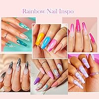 AZUREBEAUTY 42Pcs Dip Powder Nail Kit Starter – Spring Rainbow Pink — image 5