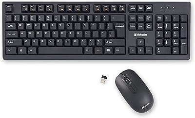 Verbatim Slimline Wireless Keyboard and Mouse Combo 70741