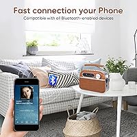 ONGTEED Portable AM FM Analog Radio with Bluetooth Speaker — image 3