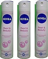 NIVEA Pearl & Beauty Anti-Perspirant Deodorant Spray for Women, 150mL (Pack of 3) — image 1