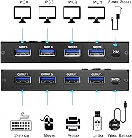 MLEEDA USB 3.0 Switch Selector 4 Port — image 3