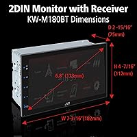 JVC KW-M180BT Bluetooth Car Stereo Receiver — image 3