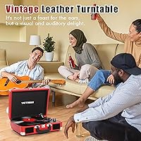 Victress TE-001F-RD Vinyl Record Player — image 5