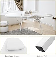 Paddie Portable Tattoo Chair with Storage Bag, White — image 7