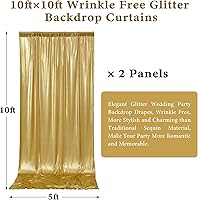 Outpain 10x10ft Gold Sequin Backdrop Curtains — image 6