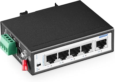 YuLinca 5-Port Mini PoE+ Industrial Switch