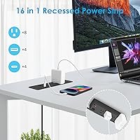 HHSOET 8 Outlet Recessed Power Strip with USB-C and USB-A Ports — image 6