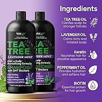 VandoX Tea Tree Shampoo and Conditioner Set 16 fl oz — image 4