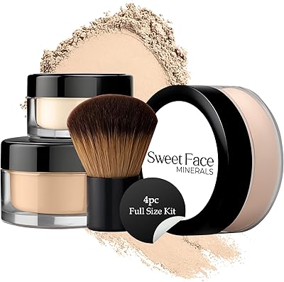 Sweet Face Minerals 4pc Full Size Kit Fair 1