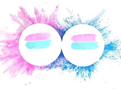 Fizdro Gender Reveal Bath Bombs (2-Pack, Blue & Pink)