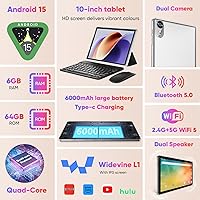 aiprotablet K12 10-inch Android 14 Tablet, 6GB RAM, 64GB Storage — image 2