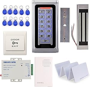 MENGQI-CONTROL Metal RFID Keypad Door Entry System with 600lbs Magnetic Lock Review