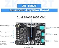 UWAYKEY 200W Bluetooth 5.0 Stereo Power Audio Amplifier Board — image 2
