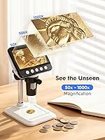 WKR Coin Microscope 1080P Digital Magnifier 50X-1000X — image 2