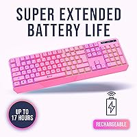 KLIM Chroma Pink Wireless Keyboard — image 3
