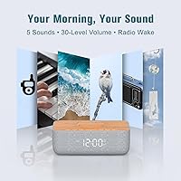 REACHER Alarm Clock Radio R9BT-RA with Wireless Charging — image 7