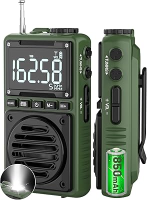 Jazmm Digital AM FM Weather Band Radio