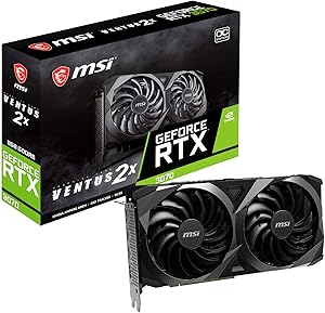MSI GeForce RTX 3070 Ventus 2X OC 8GB GDDR6 Graphics Card