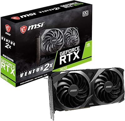 MSI GeForce RTX 3070 Ventus 2X OC 8GB GDDR6 Graphics Card