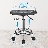 FNZIR Square Rolling Stool with Wheels — image 5