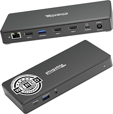 Plugable USB-C Docking Station UD-MSTH2