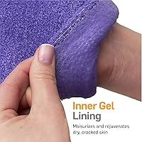 NatraCure Moisturizing Gel Booties and Gloves Set - Lavender — image 4