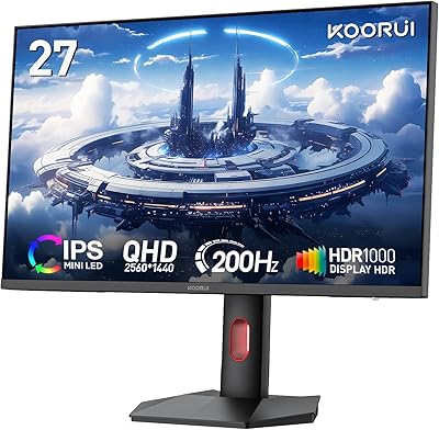 KOORUI 27” Mini-LED IPS Gaming Monitor